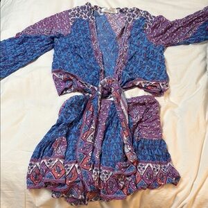 Walker and Wade Blue and Purple Paisley set